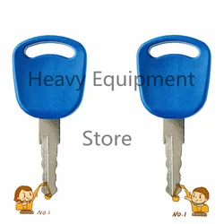 2 Pieces 14601 Key For New Holland Excavator Grader Dozer Heavy Equipment