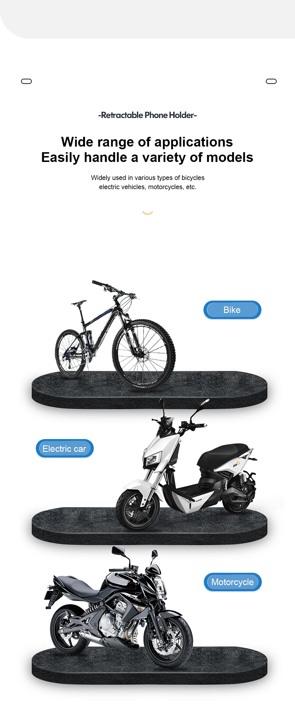 Wasserdichter Fahrrad-Handyhalter, unterstützt universelle Fahrradhalterung GPS 360 ° Drehbarer, verstellbarer Motorrad-Handyhalter – Detail 15