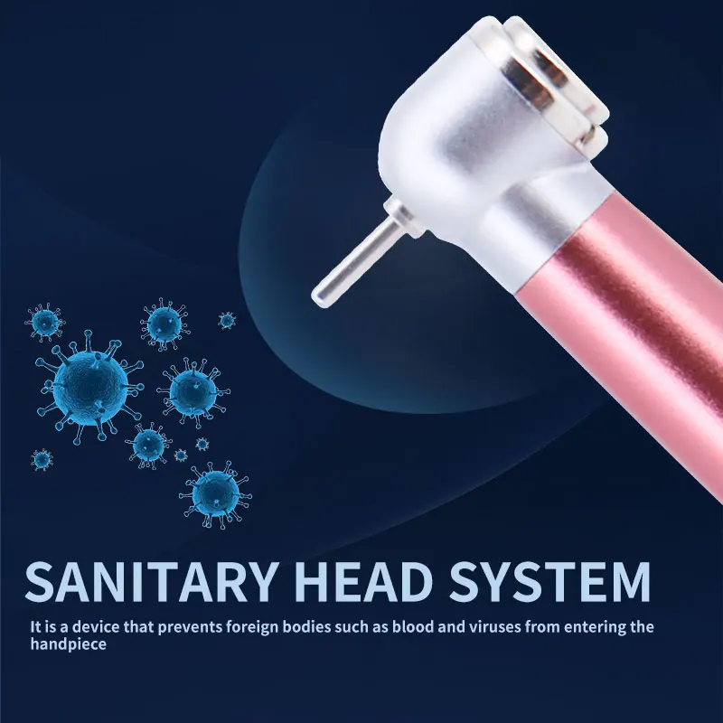 Dental Handpiece Pink Water Spray 2 4 Hole High Rotation Pen Push Button Hand Piece Ceramic Bearing Dentistry Air Turbine