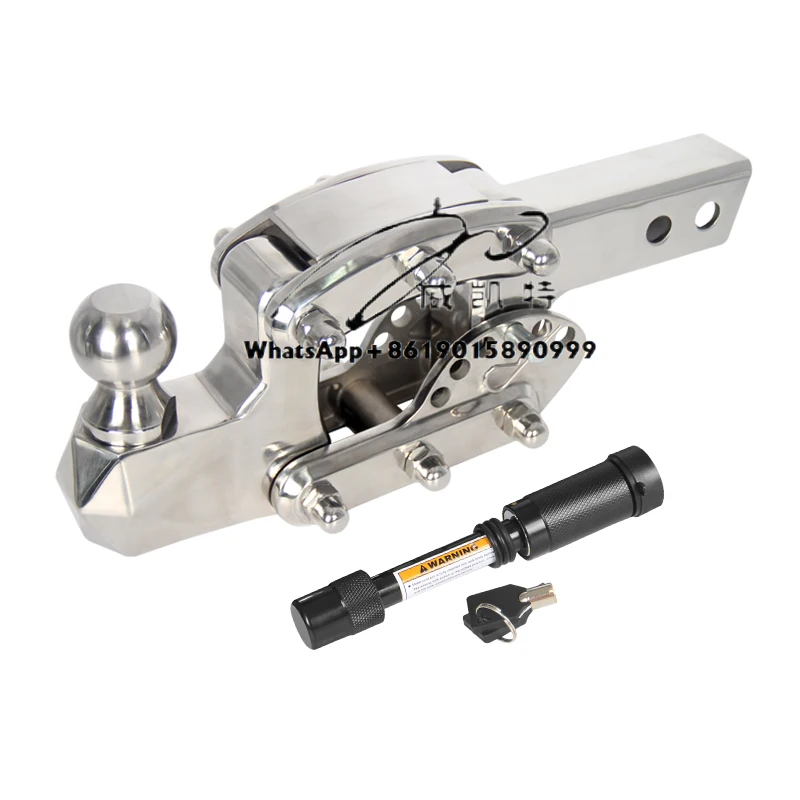 

Stainless Steel Adjustable 5X5 CM Quick Insertion Square Tube Arm Trailer Hitch Off--road Refit Tow Hook Car Accessories