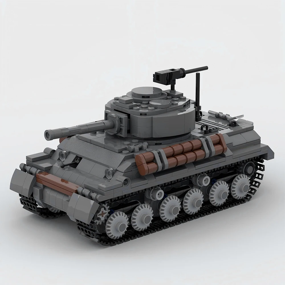 M4A3E8 Sherman Granchio T34 WW2 Carro Armati Militari Modello MOC Mattoni da Costruzione Attrezzature di Guerra Vacanza Modulare Assemblare Giocattoli Per Bambini Vestito
