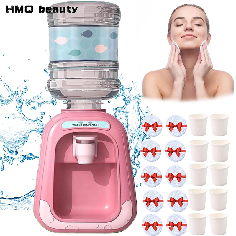 Mini Water Dispenser Makeup Remover Creative Nail Polish Dispensing Bottles Kawaii Dispenser Apply to Facial Makeup Remover Tool