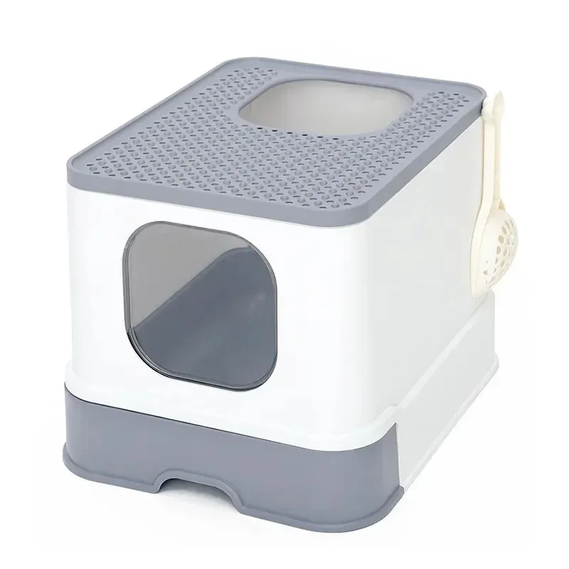 Cat Litter Box Fully Enclosed Drawer Type Anti-splash Oversized King Pet Toilet Pet Supplies Cat Bedpans