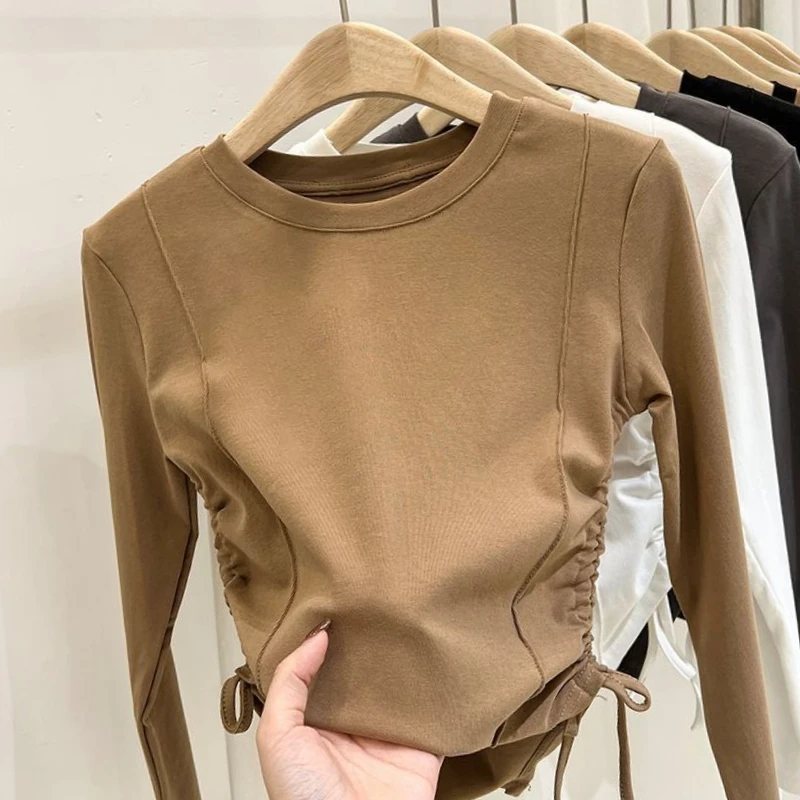 اقتصاص الرباط ملابس فتاة الملابس 10 12 سنة الابتدائية ربيع الخريف الاطفال تي شيرت الأطفال تي شيرت توين 7 6 4 #5