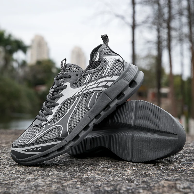Summer Breathable Hollow Mesh Shoes, Trendy Shoes, River Tracing Quick Drying Mesh Sports Shoes