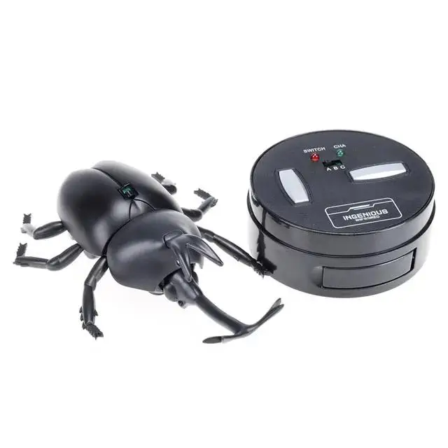 Lighting Infrared RC Beetle Christmas Remote Control Animal Electric Gift Simulative Funny Terrifying Kid Toy Novelty with Sound