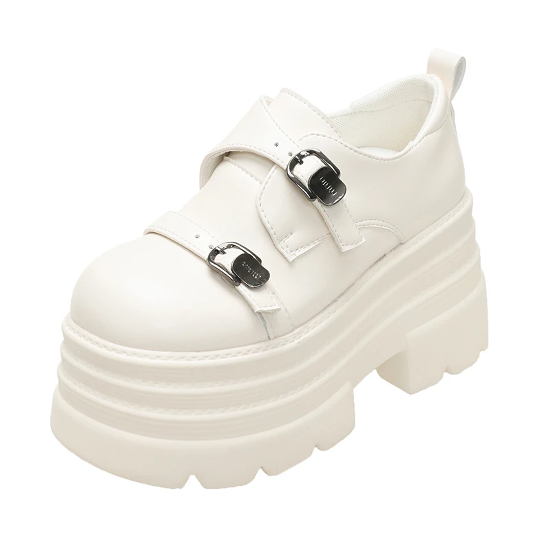 

Кроссовки на высокой платформе 10 см, женская повседневная кожаная спортивная обувь, новые весенние вулканизированные туфли на массивном каблуке, женские туфли-лодочки Chaussures Femme