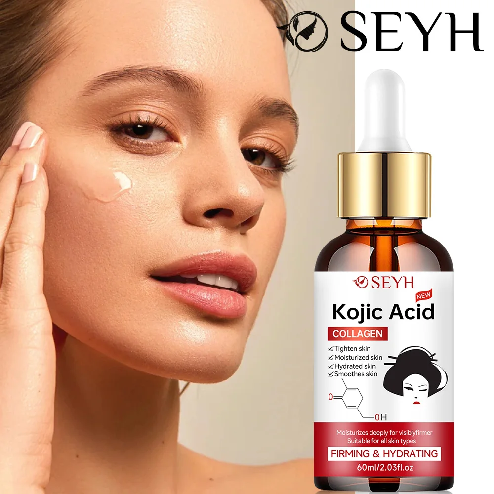 Essência Líquida de Colágeno SEYH com Niacinamida e Vitamina C, Clareadora, Hidratante e Firmadora para a Pele, Adequada para o Rosto Masculino