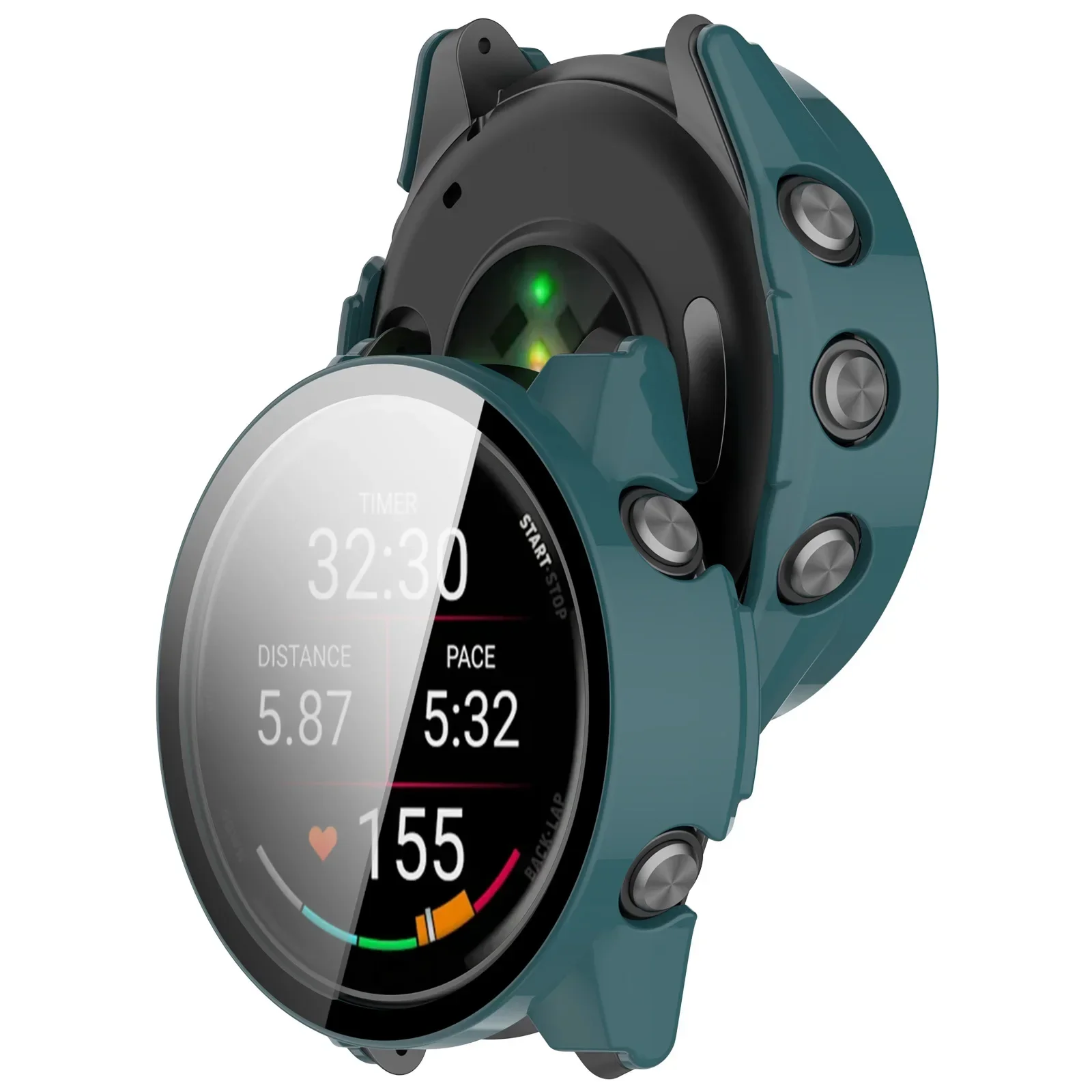 

Защитный чехол для Garmin Forerunner 570 42 мм и Forerunner 570 47 мм, полноразмерный бампер, защитное стекло