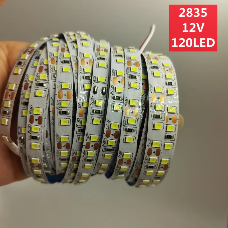 DC12V LED Strip 2835 120/240led/m 5 Meters Flexible Strip Light White,Warm white,Blue,Green,Red No Waterproof Strip