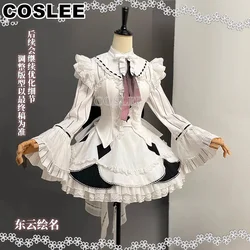 COSLEE Project Sekai Shinonome Ena Cosplay Costume PJSK Lovely Lolita Party Dress Uniform Wigs Halloween Outfit Women XS-XL New