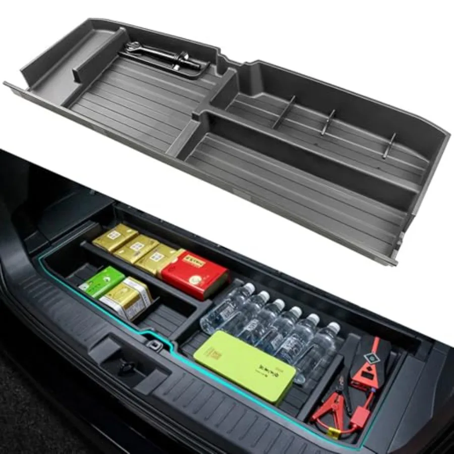 

Органайзер на багажник CustomFit для внедорожника Highlander 20202025, вставка в багажник, задний люк, ящик для хранения для Highlander LE XLE XSE Limited Pl