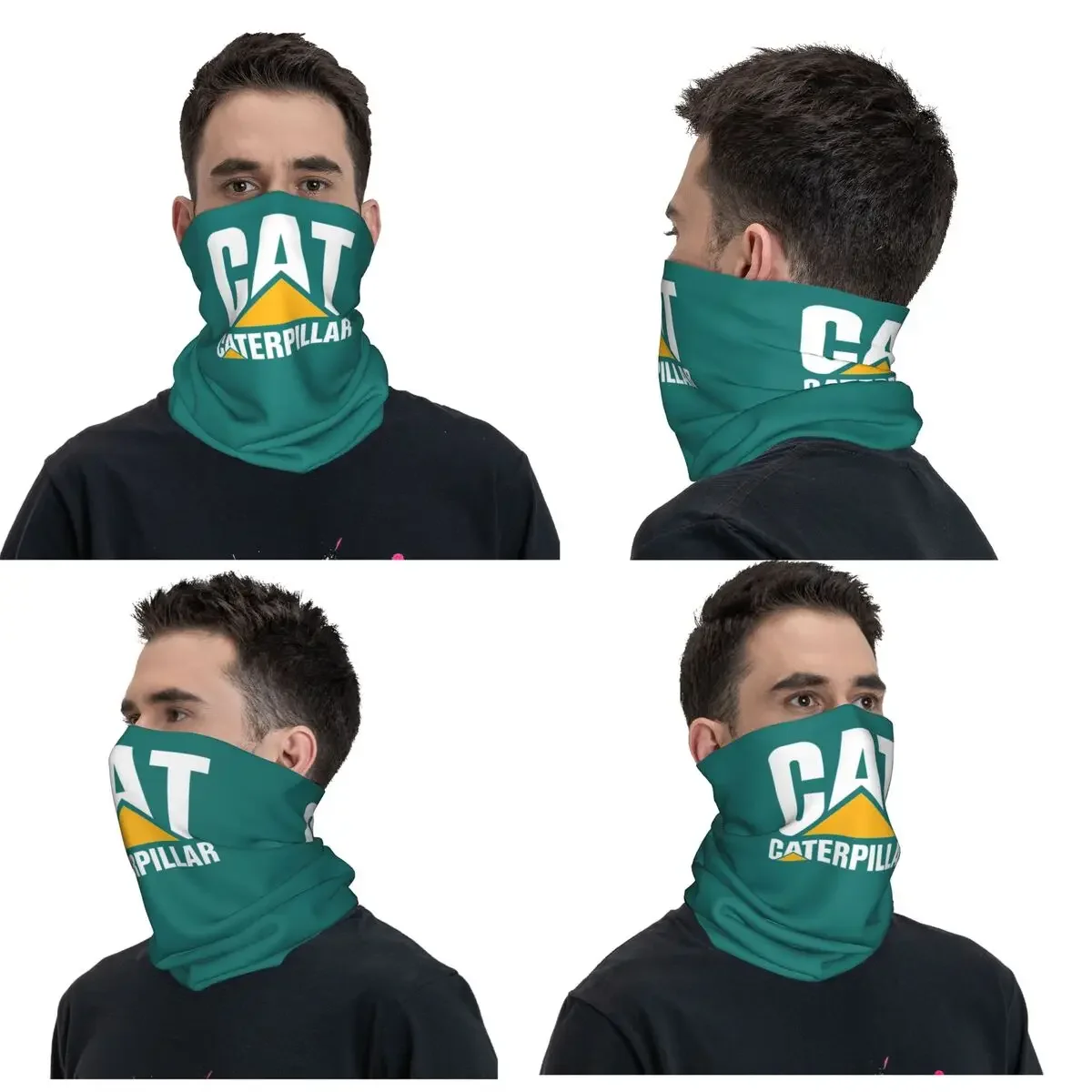 Cat-caterpillar Logo Bandana Neck Gaiter Printed Mask Scarf Multi-use Cycling Scarf Running Unisex Adult Winter