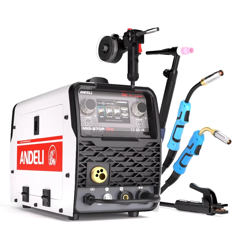 220V Liquid Crystal Double Pulse Spool MMA Spool Aluminum Torch MIG Welder