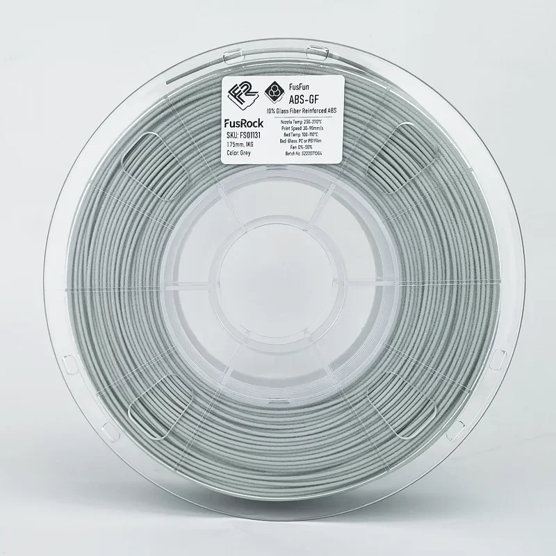 3D Printer Filament ABS-GF Glass Fiber Reinforced ABS Low Odor Dimensional Stability Lightweight High Temperature Resistant