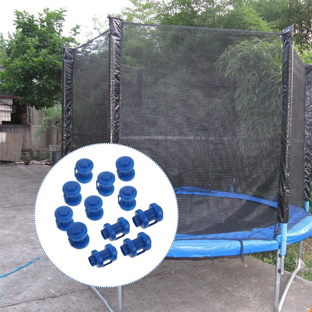 12Pcs Trampoline Tube Caps Sturdy Plastic Trampoline Accessories for Connecting Quick Installation Professional