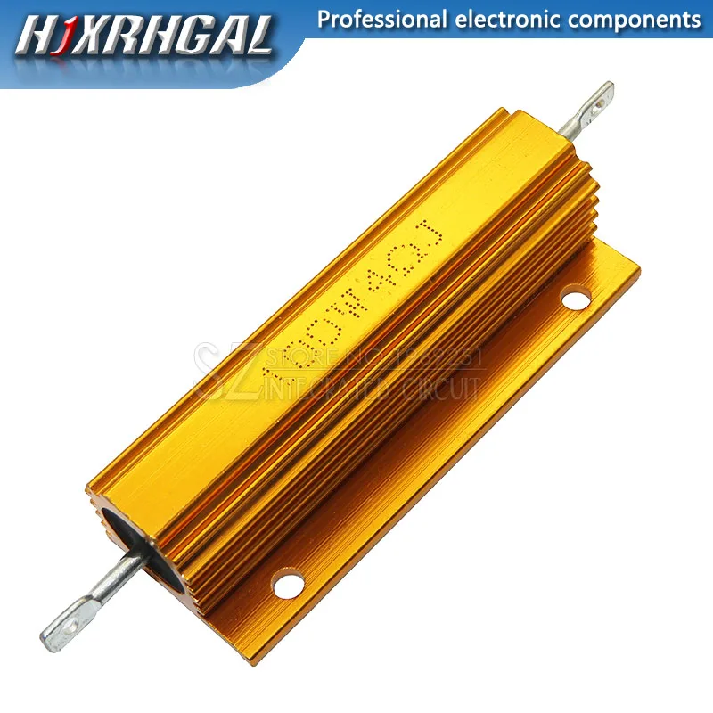 100W aluminium Power metalu Shell Case rezystor drutowy 0.01 ~ 100K 0.05 0.1 0.5 1 2 4 6 8 10 20 100 150 200 300 500 1K 10K ohm