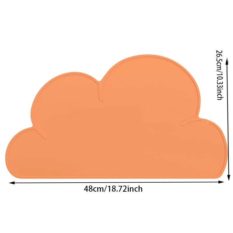 1 pz tovaglietta portatile per l\'alimentazione piatti piatto bambini tappetino antiscivolo stoviglie per bambini tovaglietta in Silicone a forma di