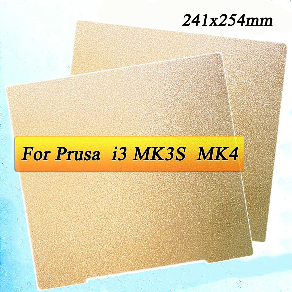 

PEI Sheet MK4 MK3S Bed Plate Double Sided PEI Powder Coated Spring Steel Build Plate PEI Sheet for Prusa i3 MK2.5S MK3S+ MK4