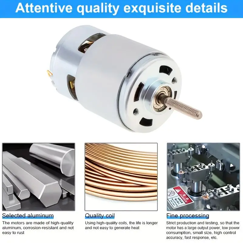 Power Tool Parts Maintenance Accessories RS755 DC 21V Long Shaft Motor Rotor Lawn Mower Grass Cutter Rotator Replacement Parts