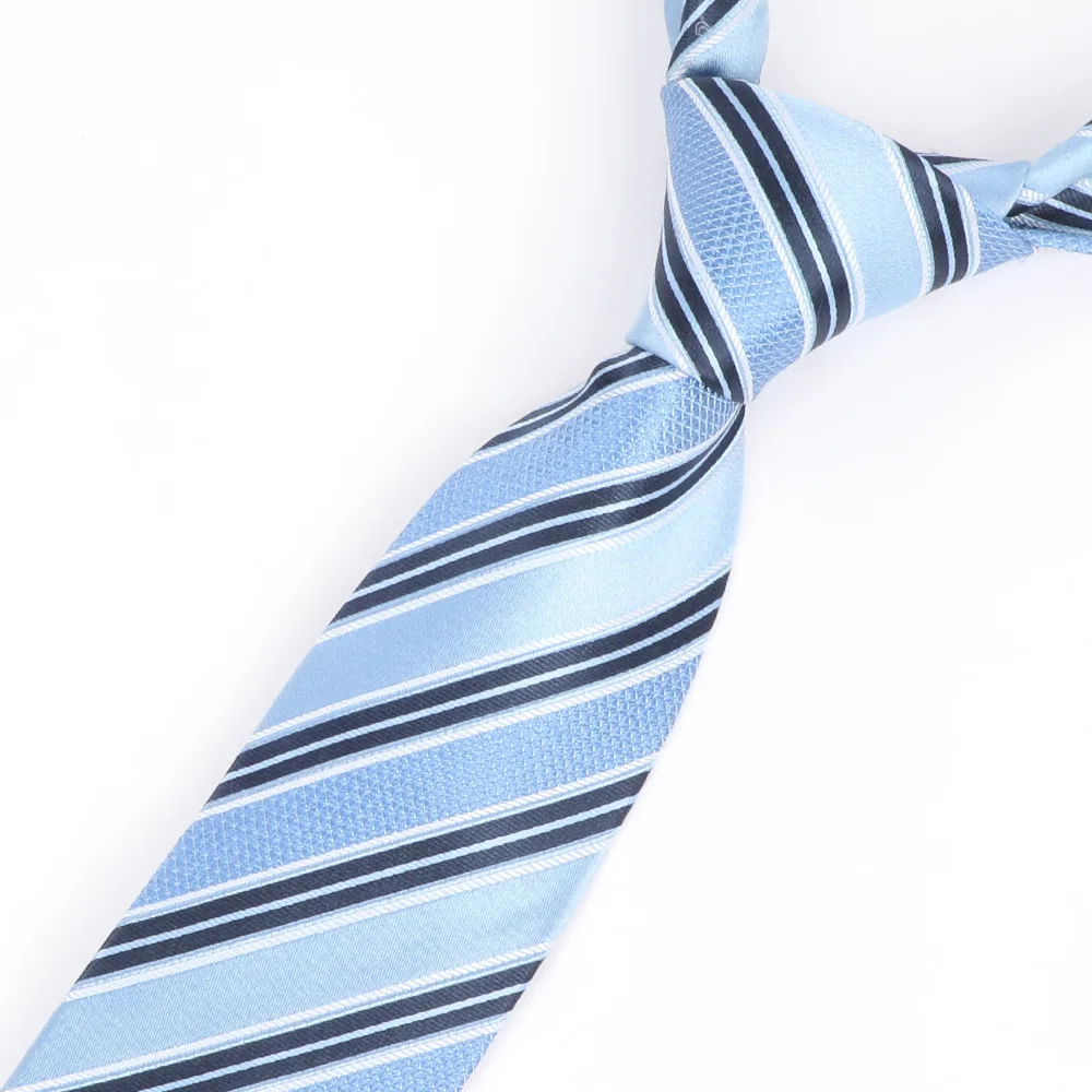 100% Silk Tie Striped Necktie Classic Plaid Ties For Men Grey Beige Blue Business WeddingTies Jacquard Woven Luxury Cravate Gift