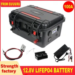 12V 100AH lifepo4 battery pack 200AH120AH with cigarette lighter 2usb 150AH rechargeable battery 250AH camping portable RV Boat