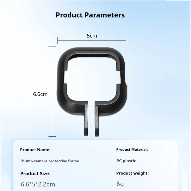 Para insta360 go ultra polegar câmera gaiola de coelho portátil quadro da câmera caso protetor escudo para insta360 go ultra acessórios
