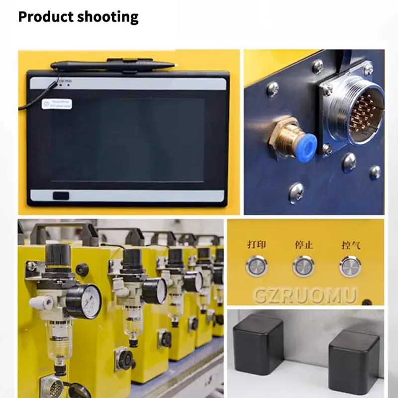 VIN Code Portable Metal Dot Peen Marking Machine 80*40/120*50/150*80mm Pneumatic Plotter Printer Coding Machine