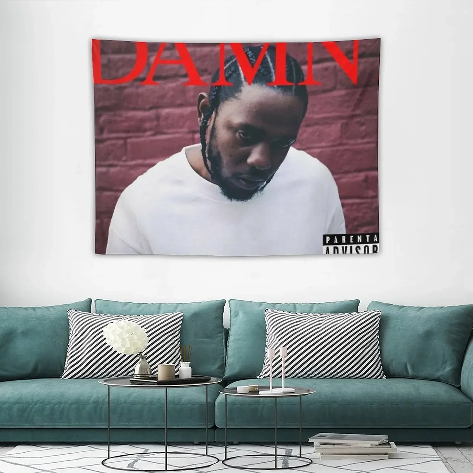 

Power Skull Mandala - White Print Tapestry Decorative Wall Mural Living Room Decoration Home Decorations Tapestry