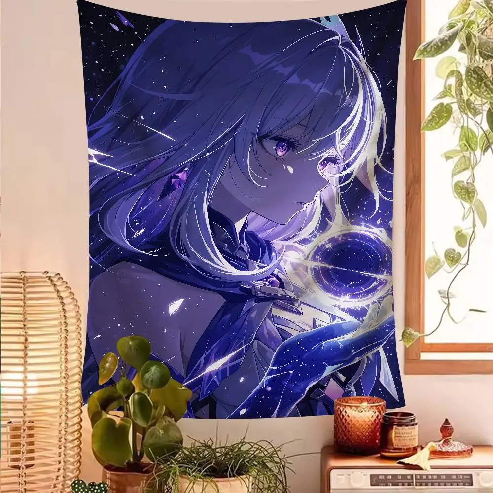 Afbeelding 6: Cool Girl Hot Skirk Tapijtdecoratie Slaapkamer Slaapzaal Achtergrondtapijt Slaapzaal Japans tapijt Wanddecoratie
