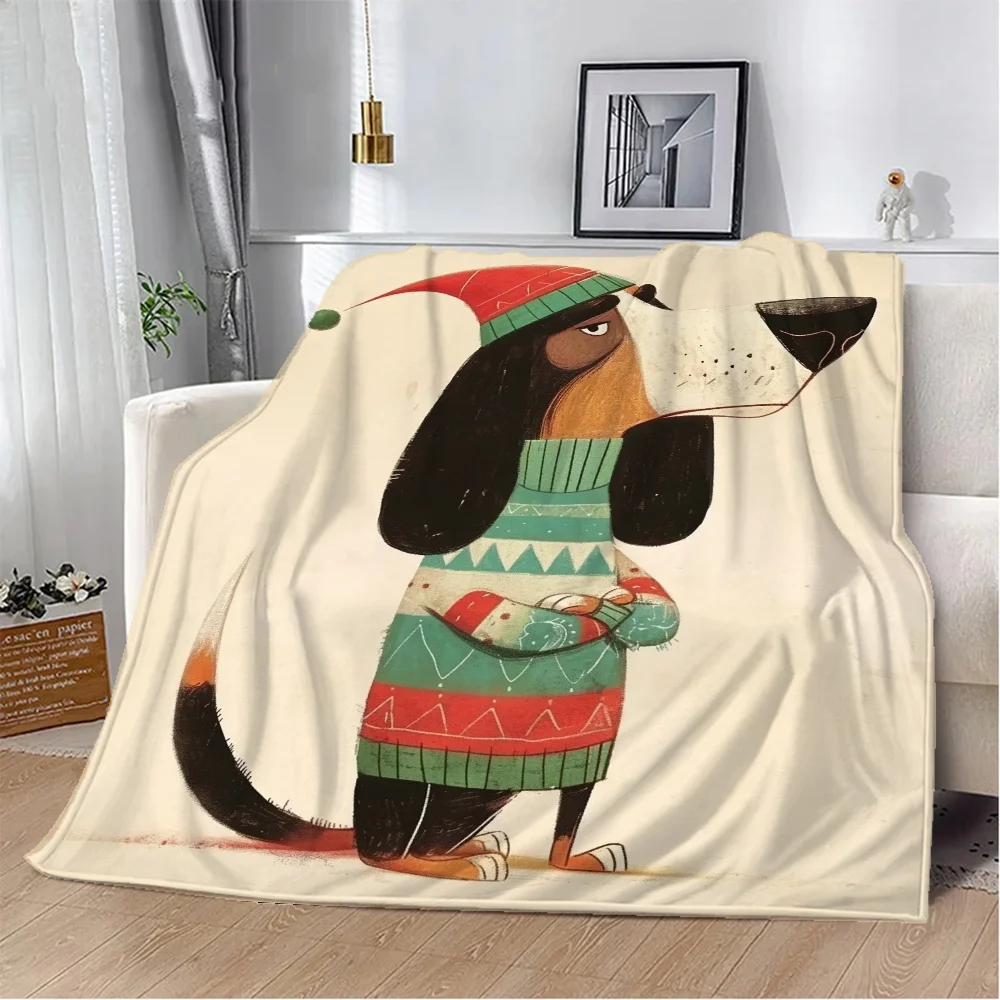 A Basset Hound Bed Throw Blanket for Sofa Luxury Bedding Fluffy Soft Blankets & Throws Beach Towel Knitted Plaid Home Interior