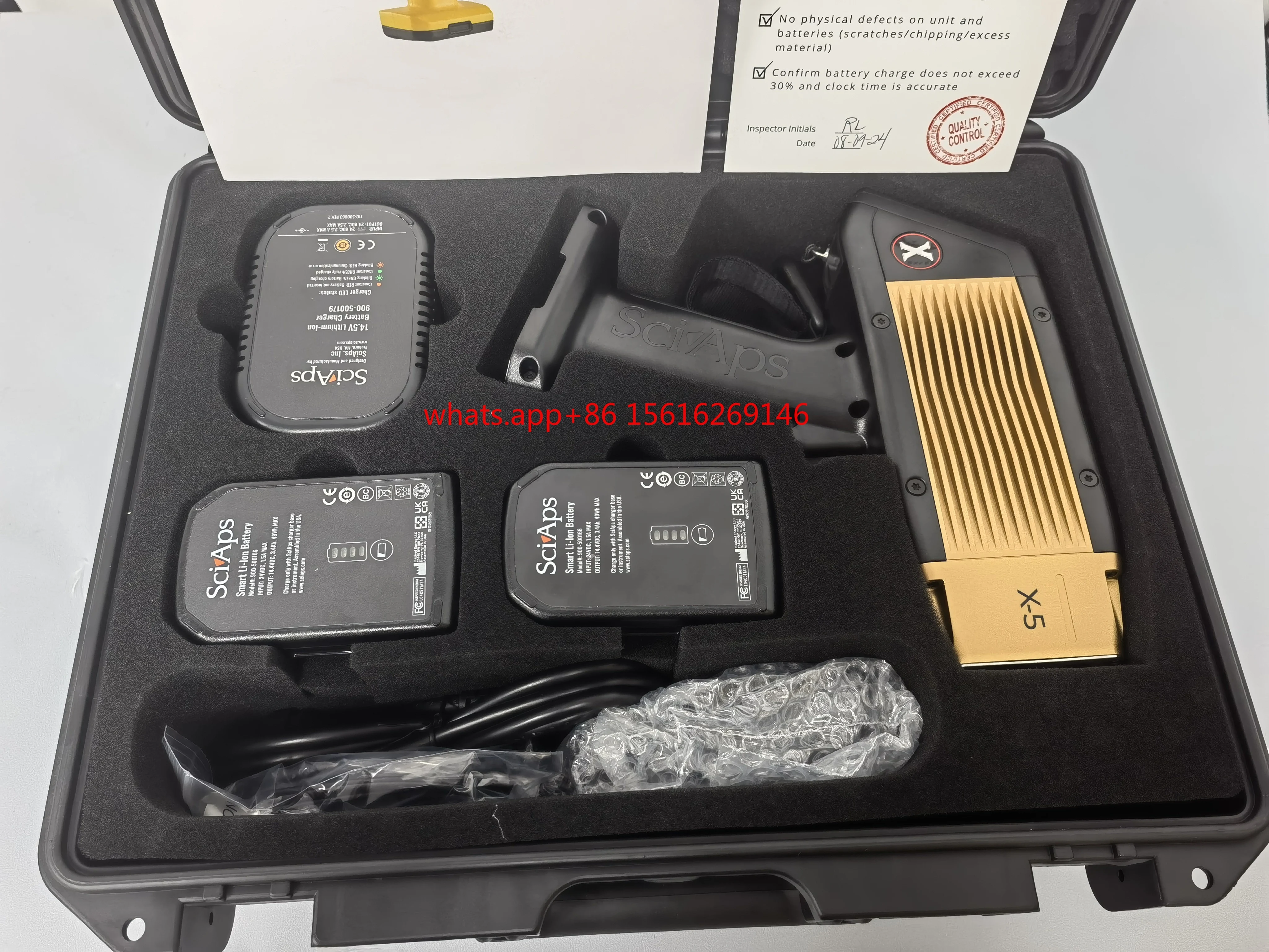 

SCIAPS X-5 XRF Portable Handheld Previous Metal Alloy Gold Testing XRF Analyzer Spectrometer for Metal Elements Analysis