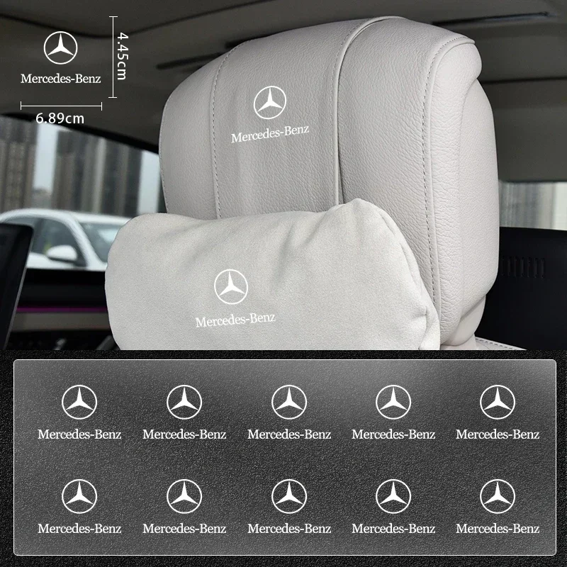 سيارة الجبهة مساند الرأس بالمقعد شارة ملصق مائي نافذة السيارة الجانبية لمرسيدس بنز AMG W204 W205 W212 W213 W177 W176 W117 X253 W247