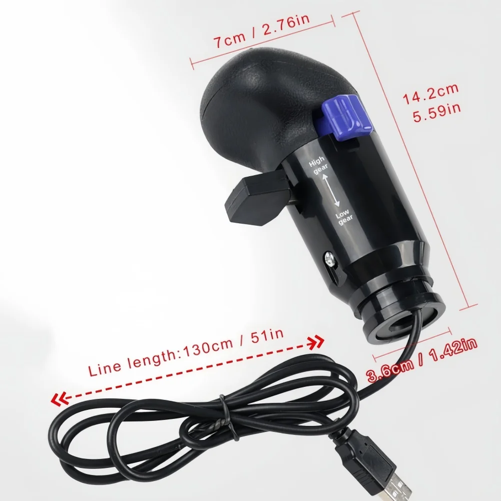For Driving Simulation Games USB Shift Knob Sim Racing Gear Quick Gear Switching 18 Gears Support ABS Plastic Build
