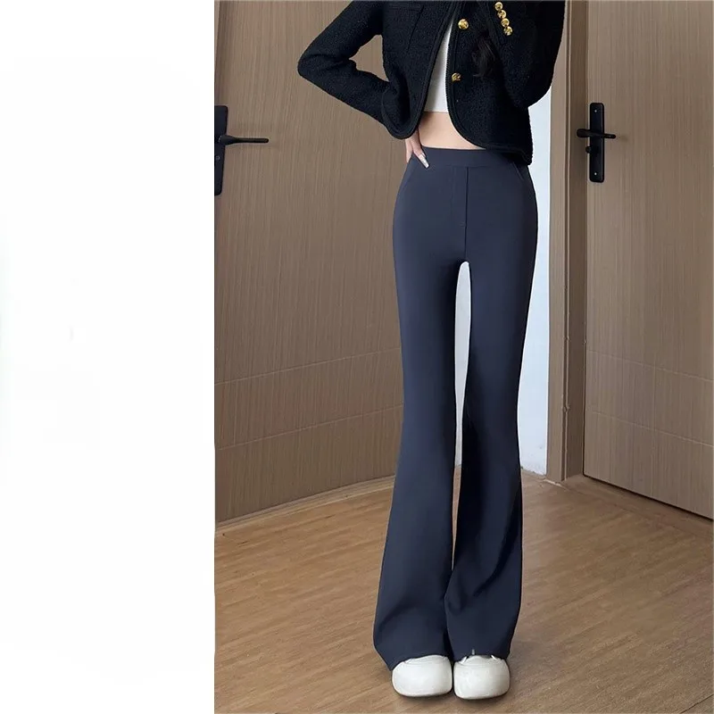 سراويل Bootcut للسيدات Kawaii ممزقة ومغسولة ومغسولة عتيقة على طراز الشارع الحضري المتزلج الشرير الصخرة الجرونج القوطي إيمو فيبي