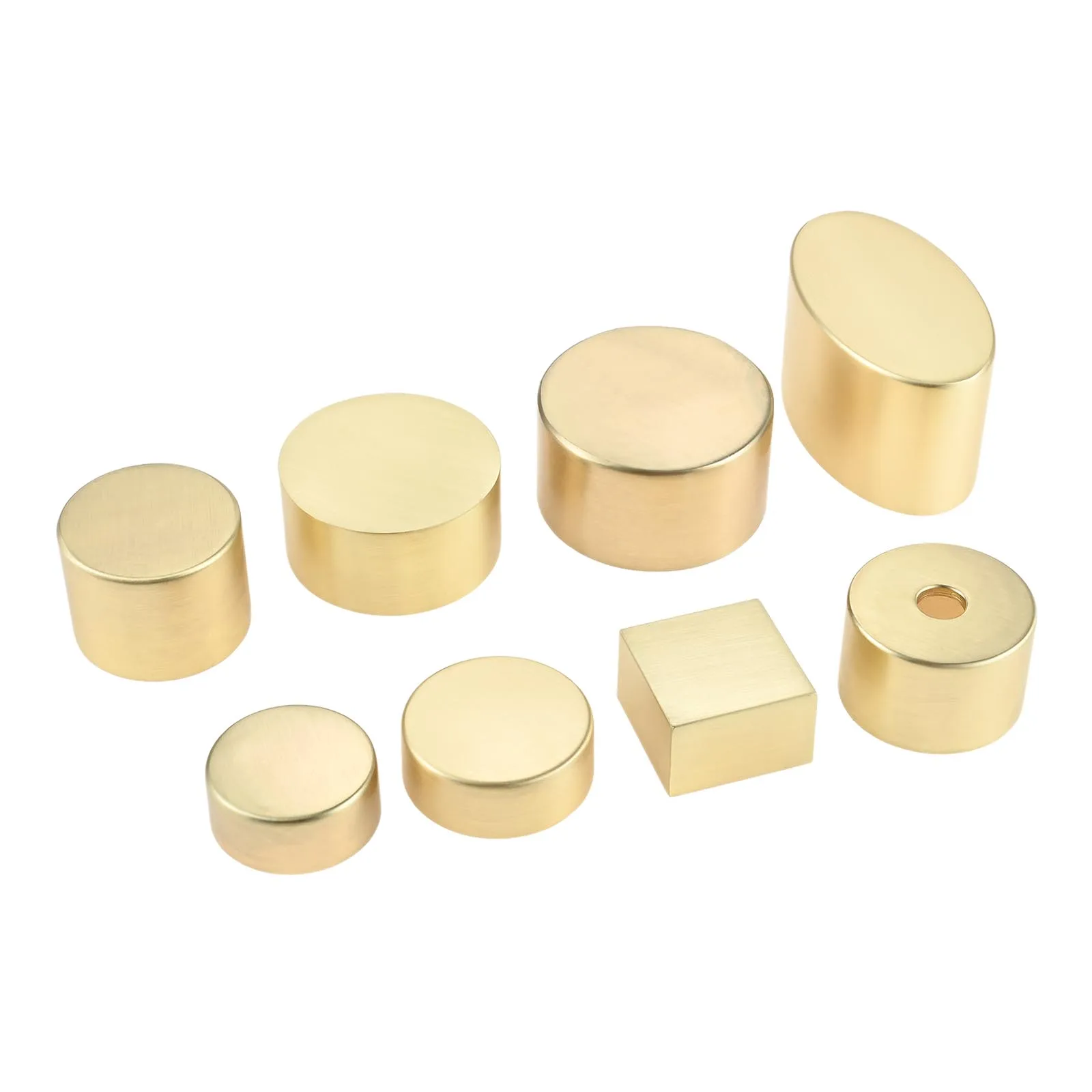 1pc Furniture Leg Solid Alloy Chair Cover Golden Table Leg Tip Round/Square Sofa Cabinet Bed Wardrobe Cabinet Protect Floor