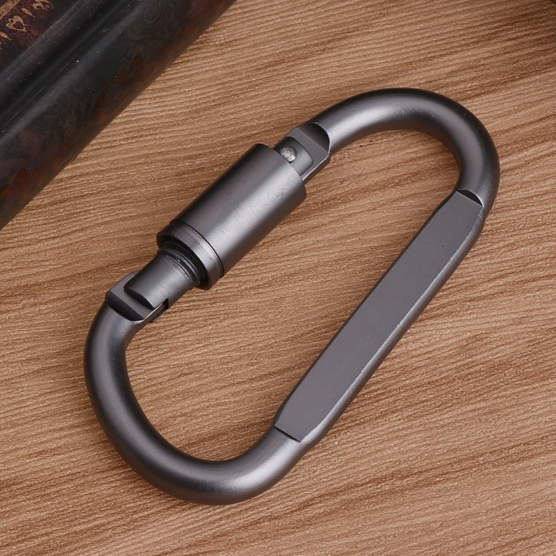 Heavy Duty D Ring Carabiners Clip for Climbing Rappelling, D Shaped Carabiner Dropshipping