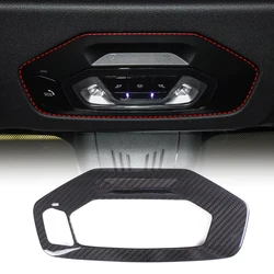 Real Carbon Fiber Car Front Reading Light Panel Frame Cover for BMW 8 Series G14 G15 2019 2020 2021 2022 2023 Interior Accessory