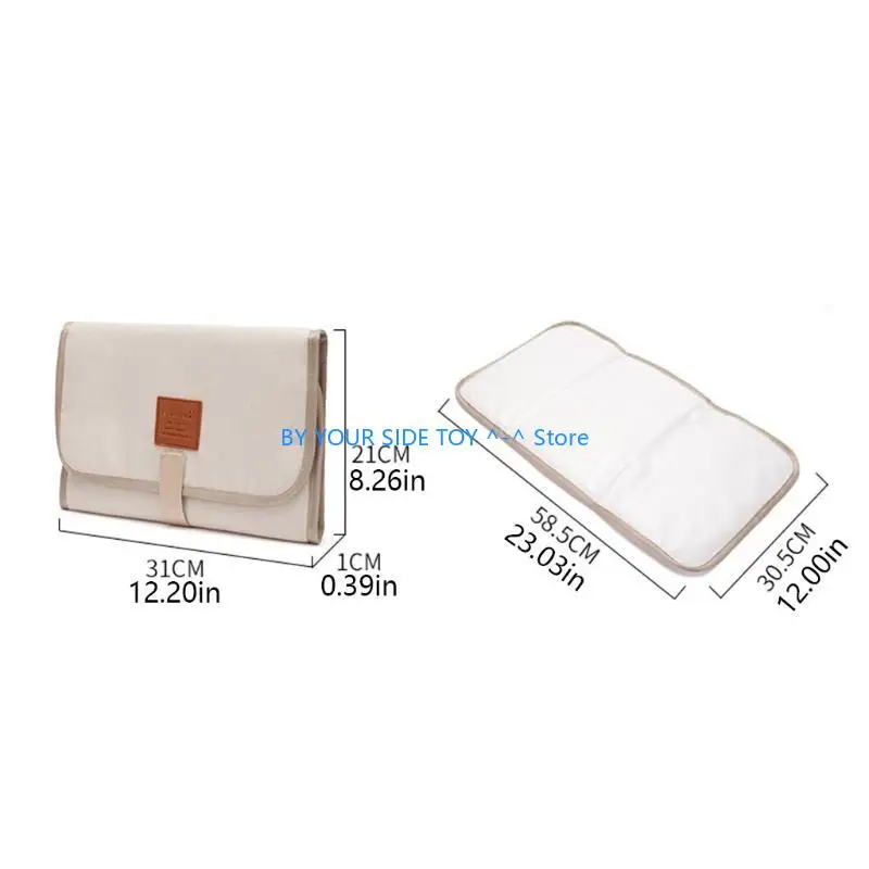 طوي حفاضات الطفل تغيير الوسادة مقاوم للماء الوليد سجادة لتغيير الحفاض السفر المحمولة تغيير حفاضات ورقة U6XE
