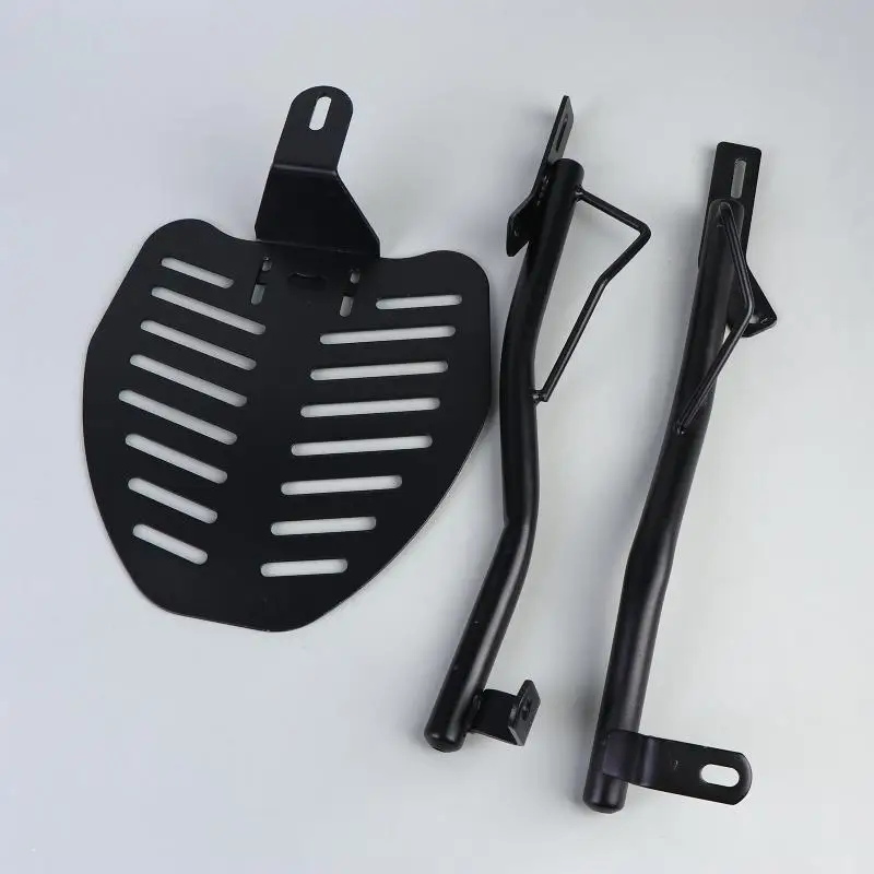 Universal Motorcycle Top Box Carrier Bracket Adjustable Metal Rear Tail Rack Luggage Holder For Electric Vehicle Scooter Moped