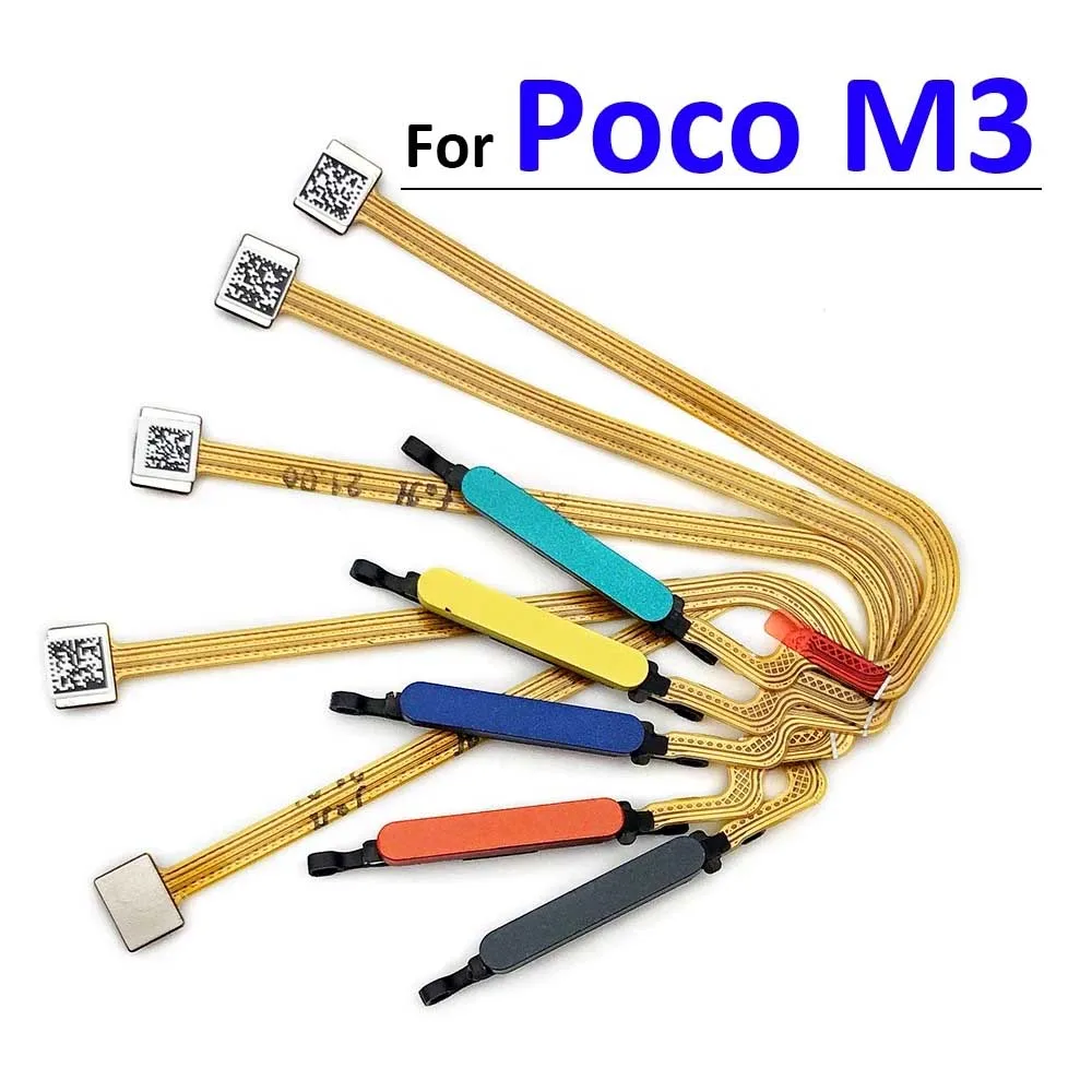 Escáner de huellas dactilares para Xiaomi Poco M3 F3 X3 GT Pro, botón de inicio, menú de huellas dactilares, tecla de retorno, Sensor, Cable