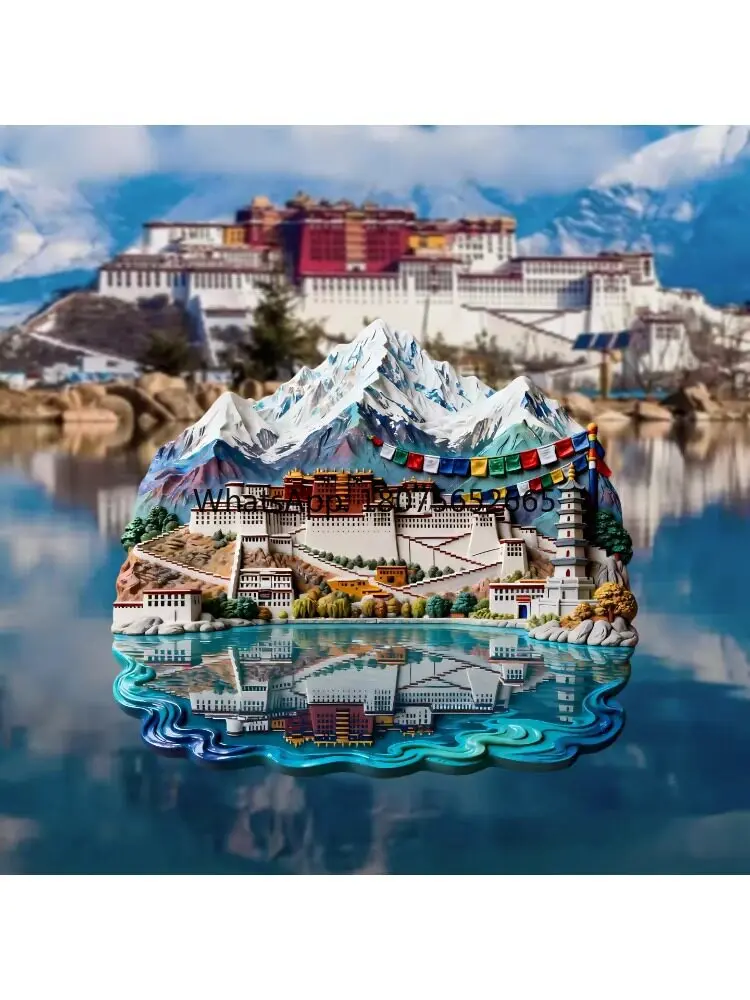 Tibetan potala palace refrigerator magnet - lhasa cultural & creative souvenir