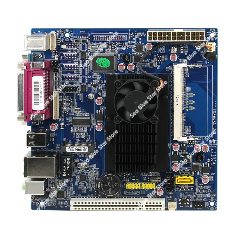 New D525 industrial control mini main board cash register ATX power supply advertising machine pci capture card main board