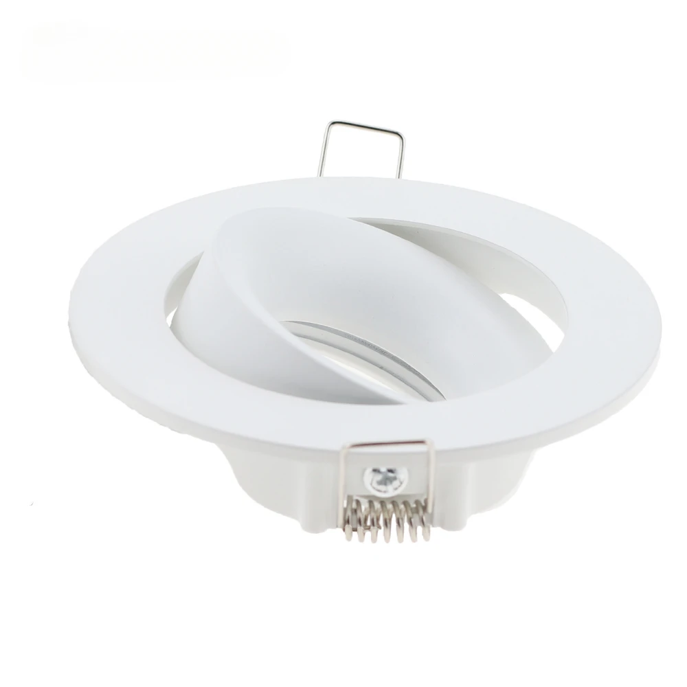 

Downlight GU10 MR16 Fixture Frame Round Square Led Cutout Socket Adjustable Ceiling Fitting Hole Lamp Lighting Fixture