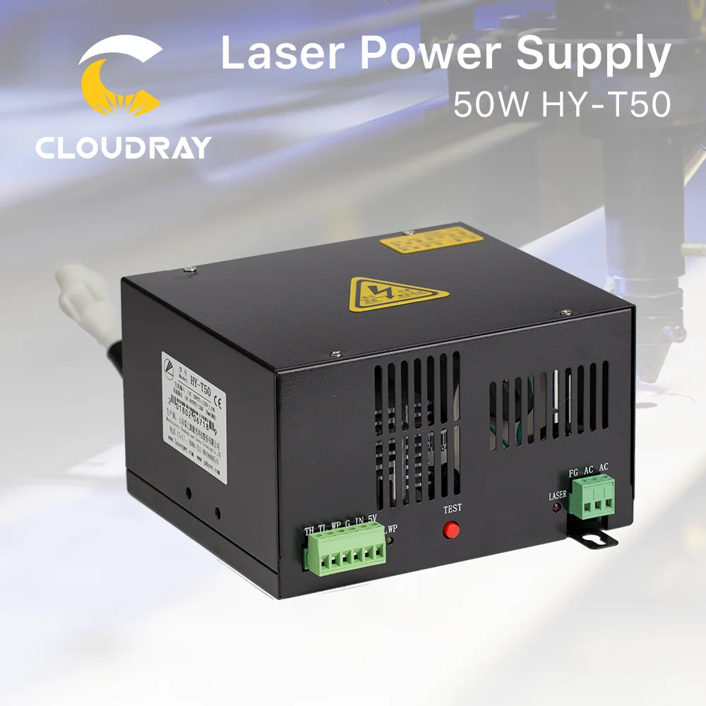 Cloudray 50W CO2 Laser Power Supply for CO2 Laser Engraving Cutting Machine HY-T50 T / W Series