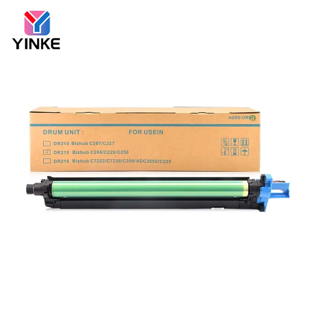 

1PCS DR215 Drum Unit For Konica Minolta Bizhub C226/C256/C266 High Quality Original disassembly Black Imaging Unit 95% New