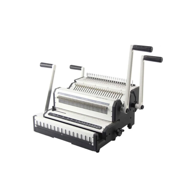 Multi-functional Heavy Duty Desktop Manual Double Wire Book Binding Machine