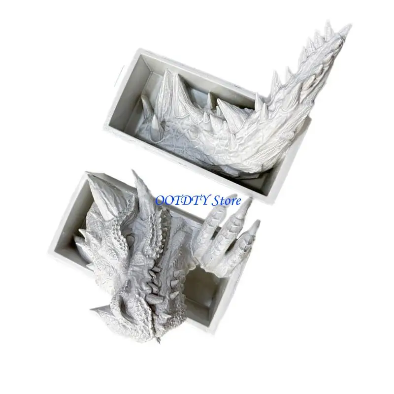 367A Dragon Bookends Set Decorative Book Ends for Shelves Home Desk Bookshelf Decors