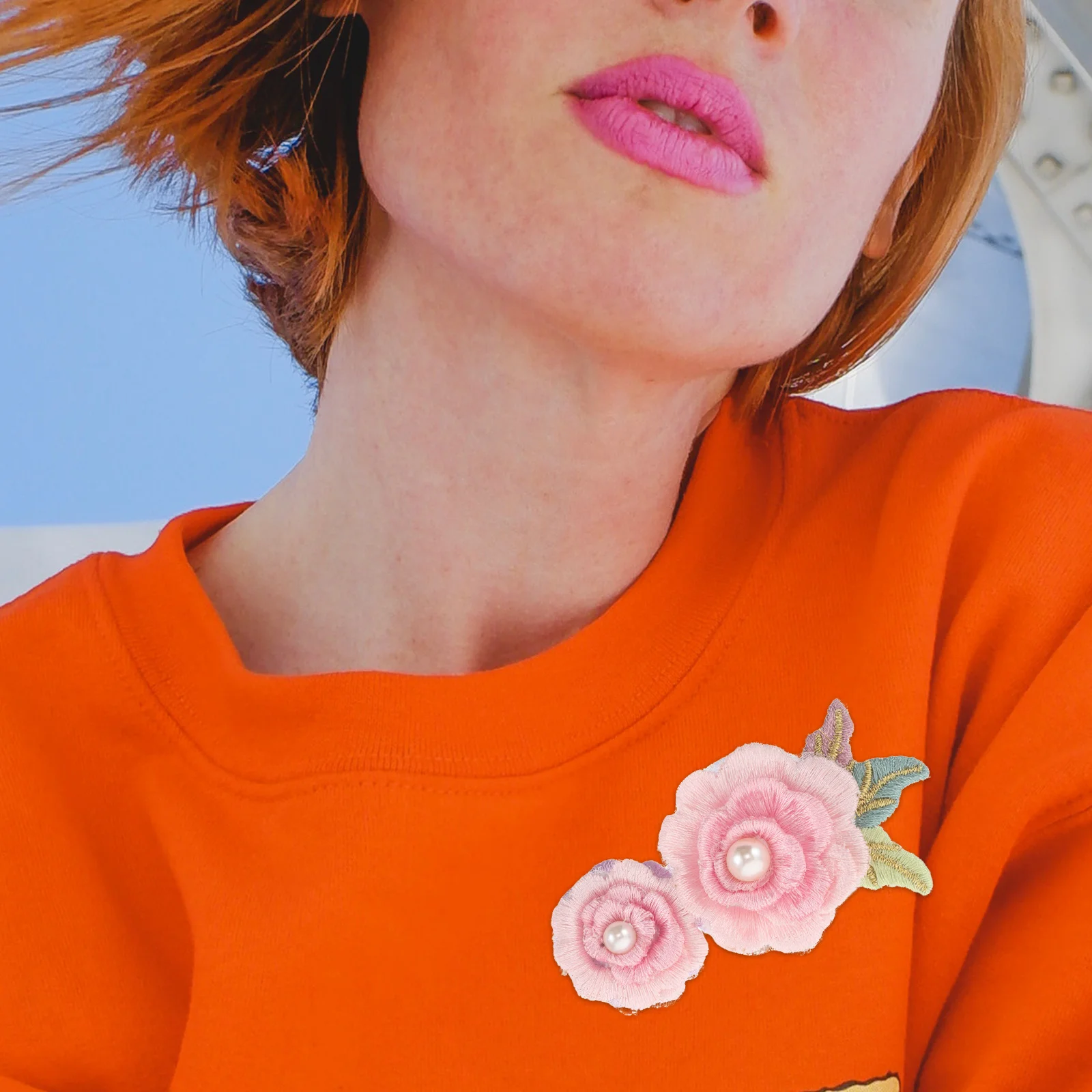 

10Pcs Rose Floral Embroidered Appliques Sew on Patches for Clothes Jeans Backpacks DIY Sewing Embroidery Flower Badges