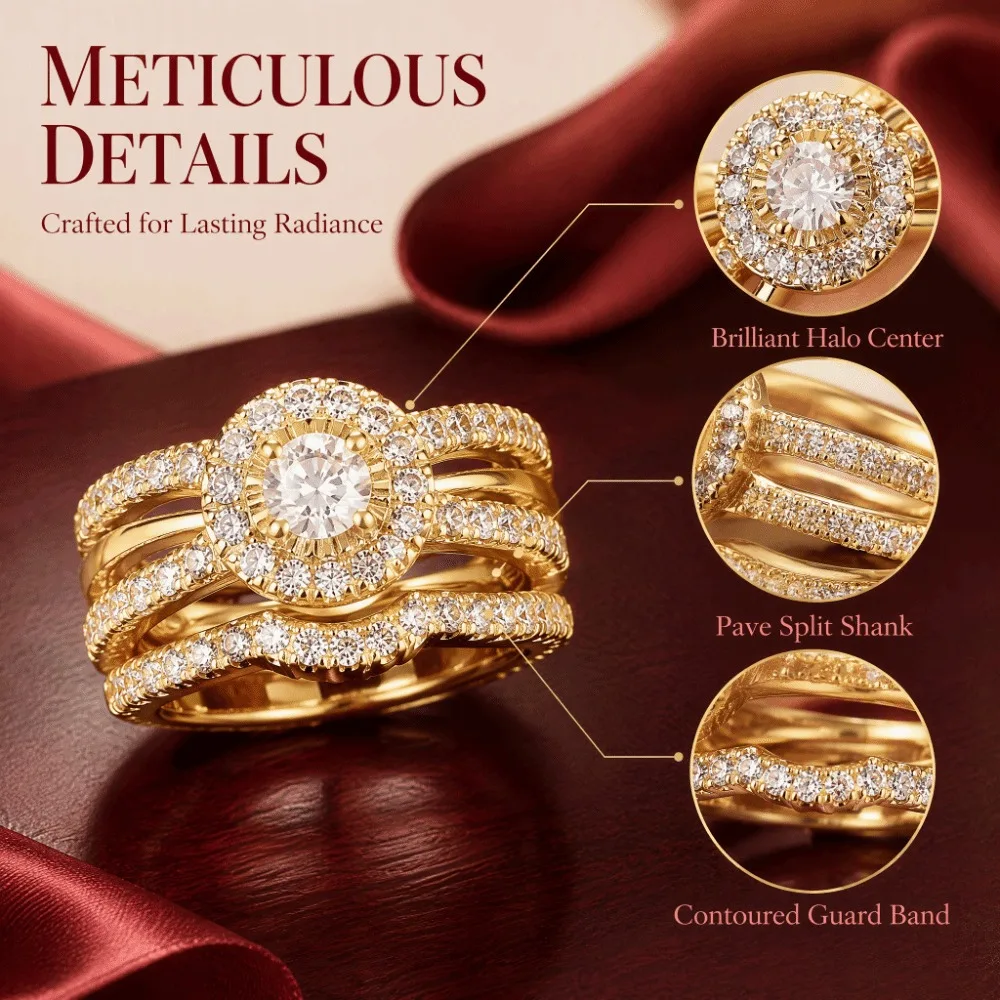 Copper Women Open Ring Fully-jewelled Exquisite Adjustable Finger Rings Fashion Temperament Gemstone Ring Advanced Sense